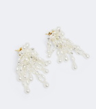 Simone Rocha Crystal-embellished drop earrings