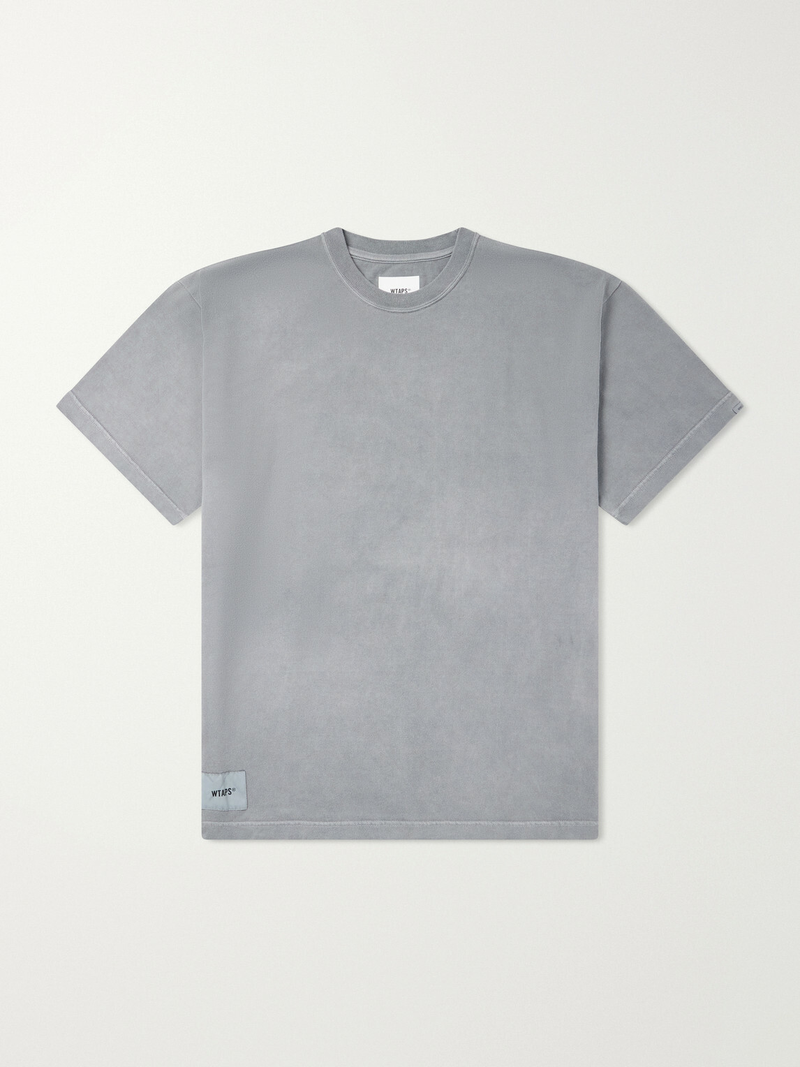 WTAPS - Logo-Appliquéd Cotton-Jersey T-Shirt - Gray