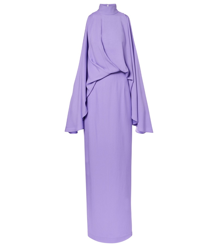 Photo: Taller Marmo Bacall draped satin gown