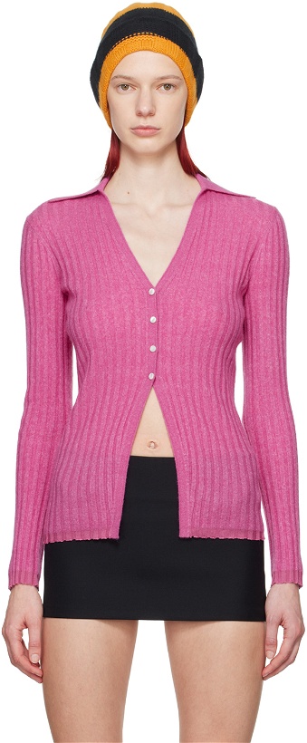 Photo: Guest in Residence Pink Rib Cardigan