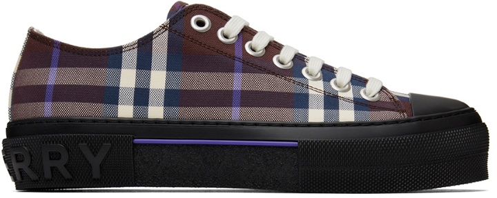 Photo: Burberry Burgundy Check Sneakers