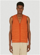 Classic Liner Sleeveless Jacket in Orange
