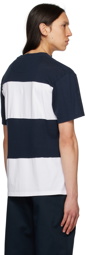 Noah Navy & White Stripe T-Shirt