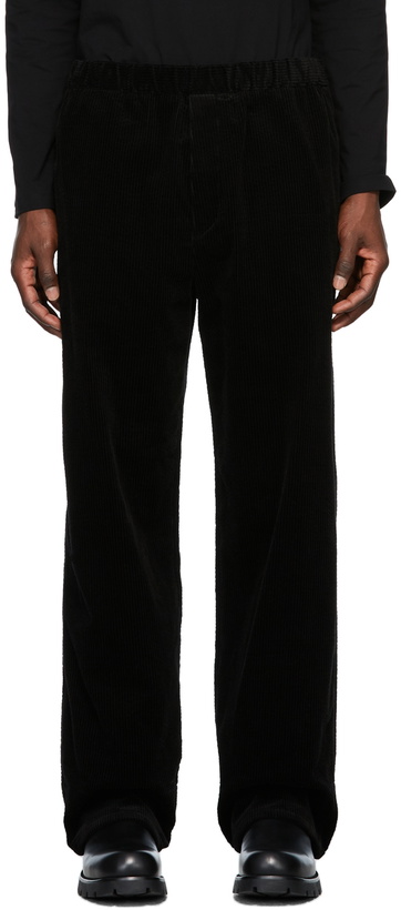 Photo: Jil Sander Black Cotton Corduroy Trousers