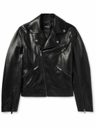 Versace - Leather Biker Jacket - Black