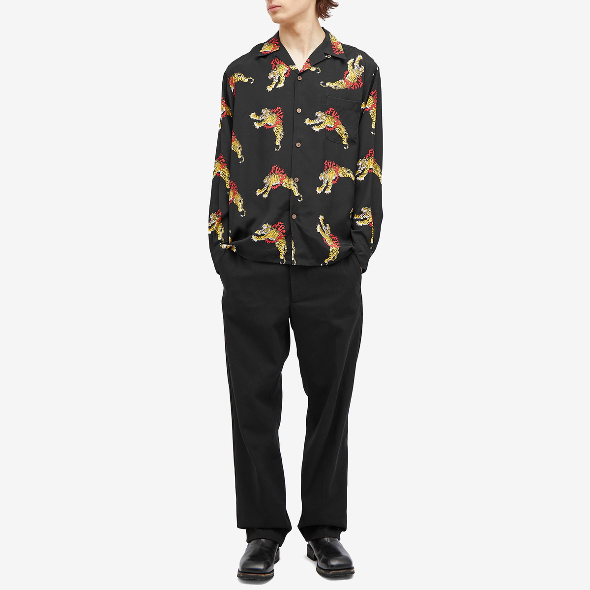 WACKO MARIA TIM LEHI / HAWAIIAN SHIRT L/S ( TYPE-3