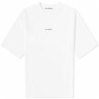 Acne Studios Men's Extorr Stamp Logo T-Shirt in Optic White
