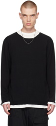 Yohji Yamamoto Black Crewneck Sweater