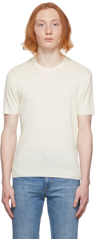 Photo: TOM FORD Off-White Knit T-Shirt