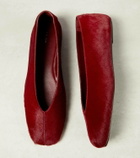 The Row Eva Two calf hair ballet flats
