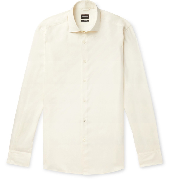 Photo: Ermenegildo Zegna - Ecru Silk Shirt - Neutrals