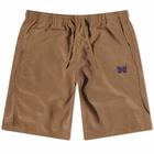 Needles Men's Logo Basketball Short in Camel