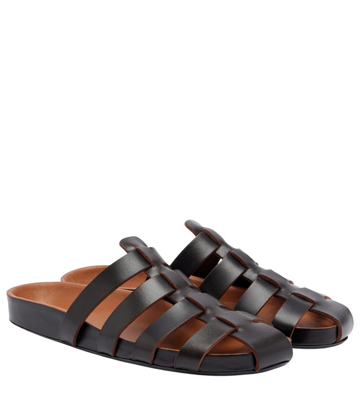 Photo: JUDE Dusty leather fisherman sandals