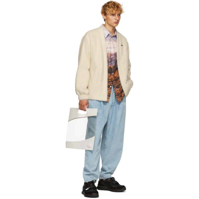 Ribeyron White Alpaca and Mohair Cardigan
