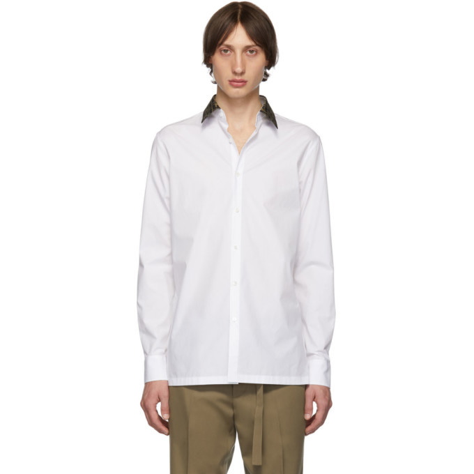 Photo: Fendi White Forever Fendi Collar Shirt