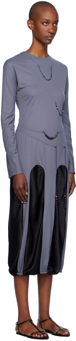 J.Kim Gray Amulets Midi Dress