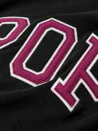 Pop Trading Company - Arch Logo-Appliquéd Cotton Sweater - Black