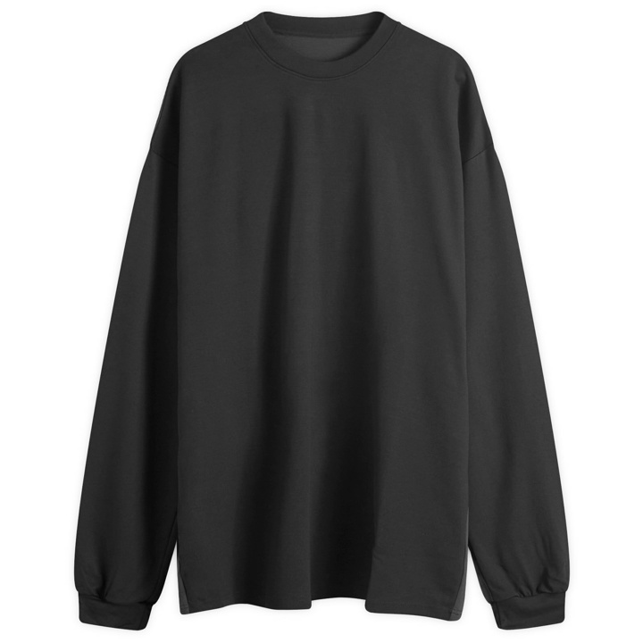 Photo: GOOPiMADE Men's Long Sleeve “G_model-03” Just a Normal T-Shirt in Dark Grey