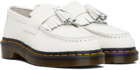 Dr. Martens White Adrian Loafers