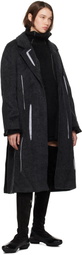 Kiko Kostadinov Gray Bowie Tailored Coat