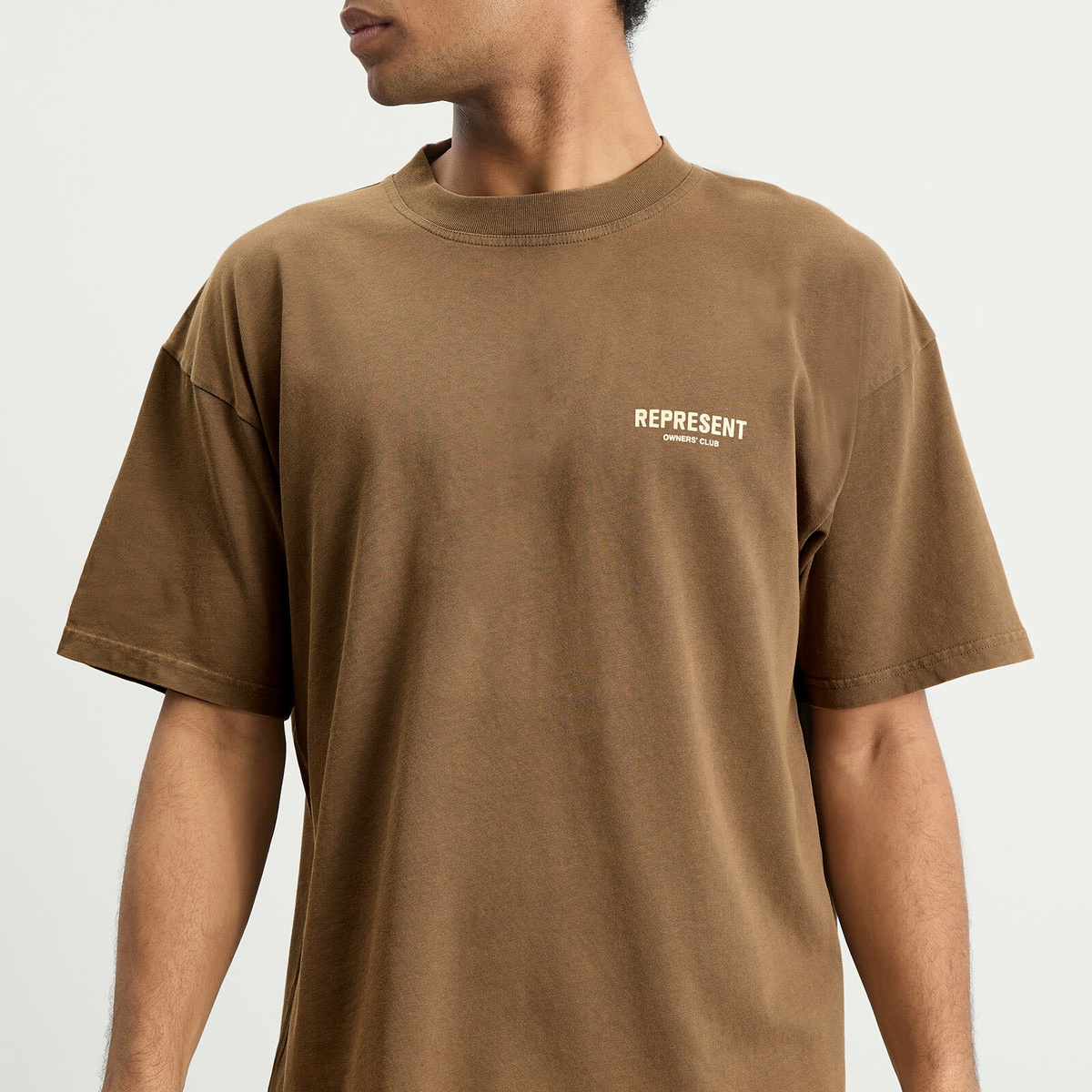Represent Men's Owners Club T-Shirt in Almond