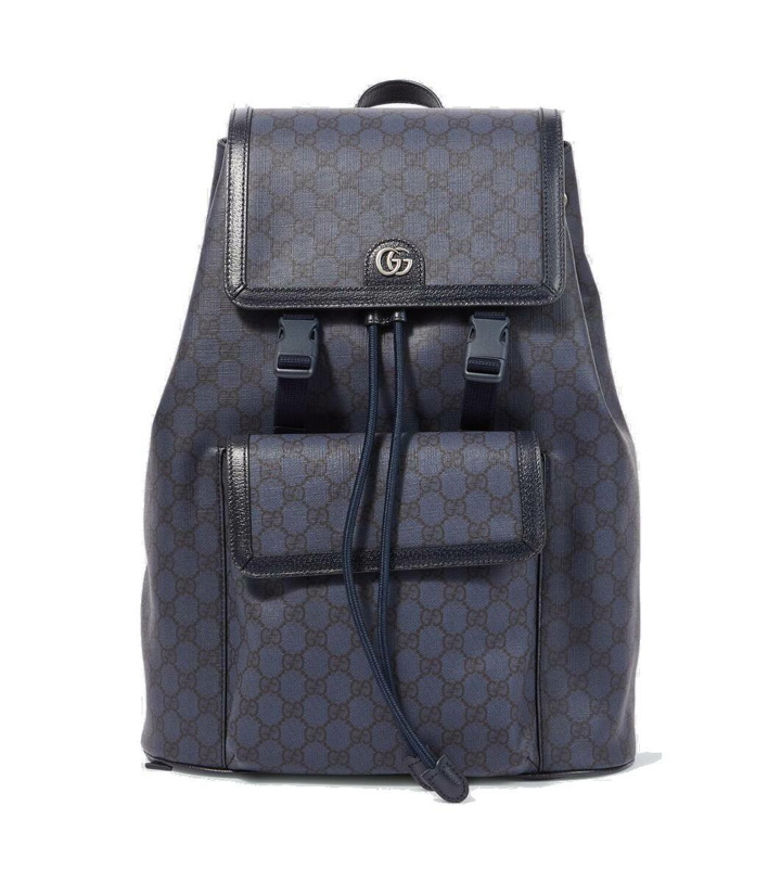 Photo: Gucci GG Supreme canvas and leather backpack