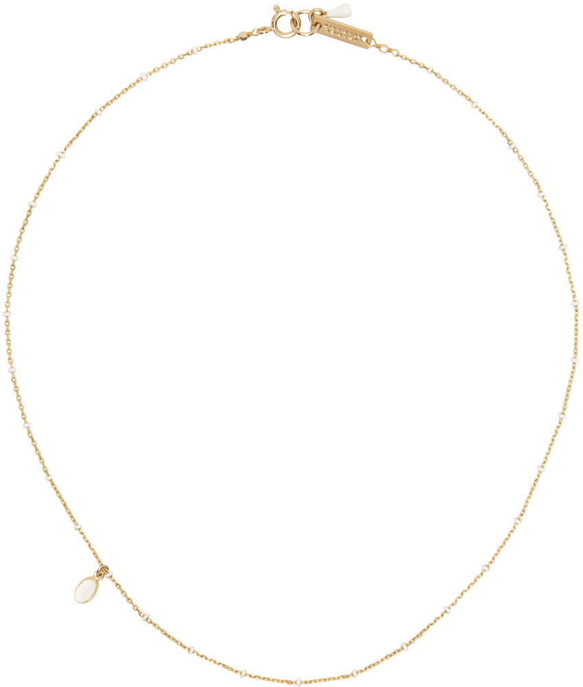 Isabel Marant Gold & White Casablanca Necklace Isabel Marant