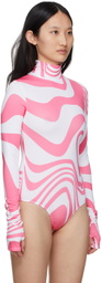 FENSI SSENSE Exclusive White & Pink Oraculo Bodysuit