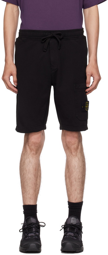 Photo: Stone Island Black Patch Shorts