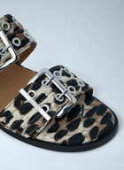 GANNI Buckle Two Strap Sandals