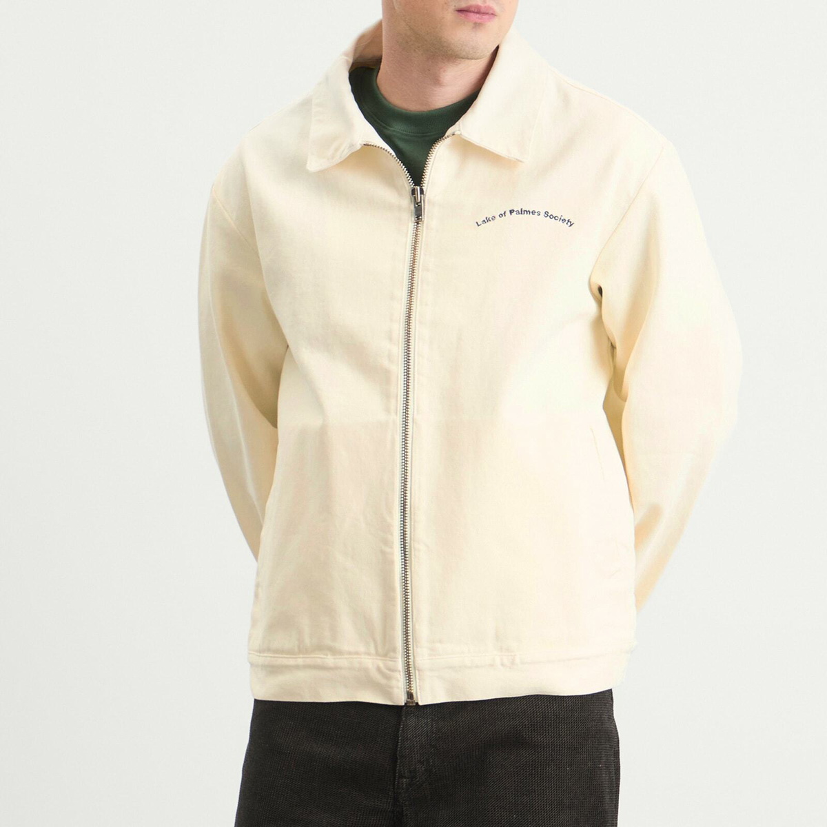 Palmes Men's Lake Zip Jacket in Off-White