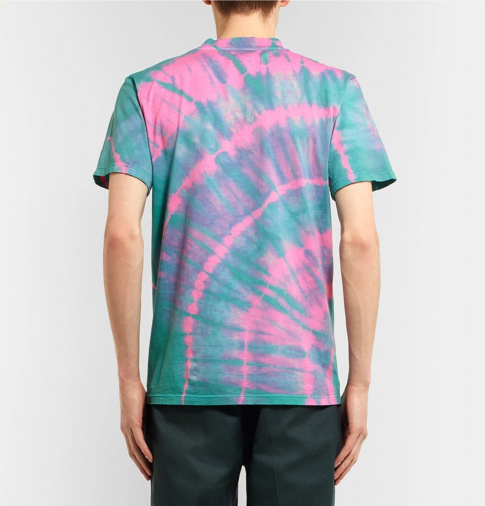 Aries - Temple Tie-Dyed Cotton-Jersey T-Shirt - Men - Pink ARIES