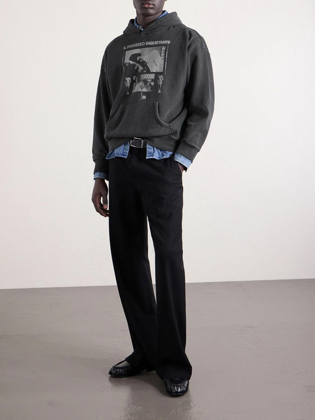 Photo: Enfants Riches Déprimés - Il Possesso Printed Cotton-Jersey Hoodie - Black