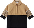 Burberry Baby Beige & Black Mandie Shirt