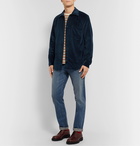 Mr P. - Cotton-Blend Corduroy Shirt - Blue