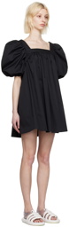 Kijun Black Balloon Minidress