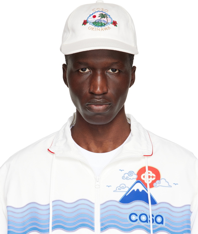 Photo: Casablanca White Embroidered Cap