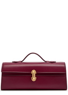 Savette Symmetry Slim Leather Pochette - Plum - One Size