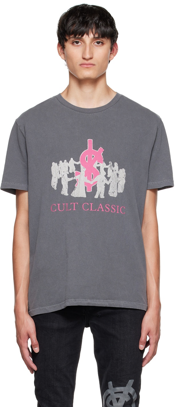 Ksubi Gray Classic Kash T-Shirt Ksubi