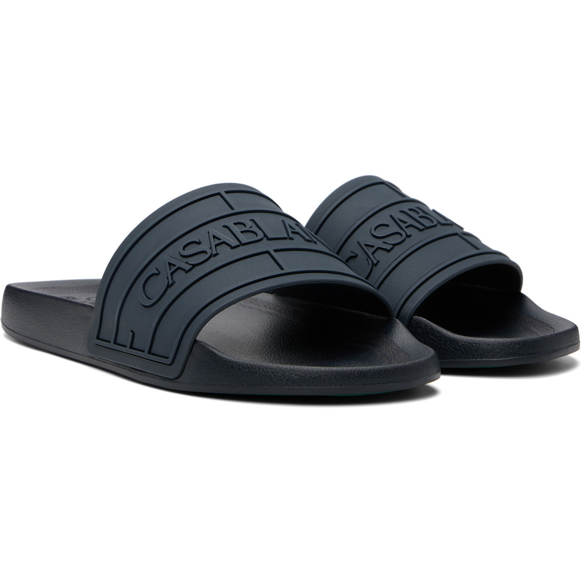 Casablanca Navy Logo Pool Slides