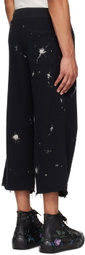 R13 Black Articulated Knee Sweatpants