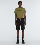 Moncler - Embroidered cotton jersey T-shirt