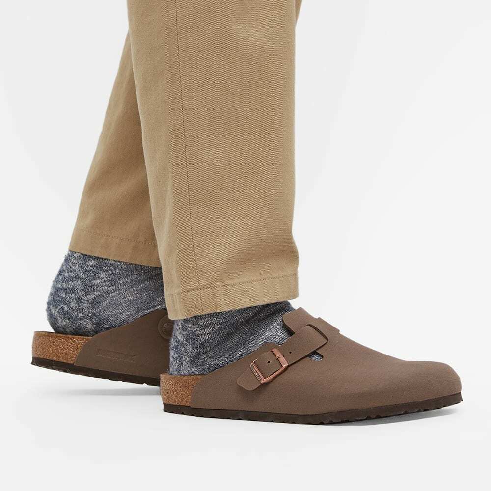 Birkenstock Men's Boston Vegan in Mocha Earthy Vegan Birkenstock