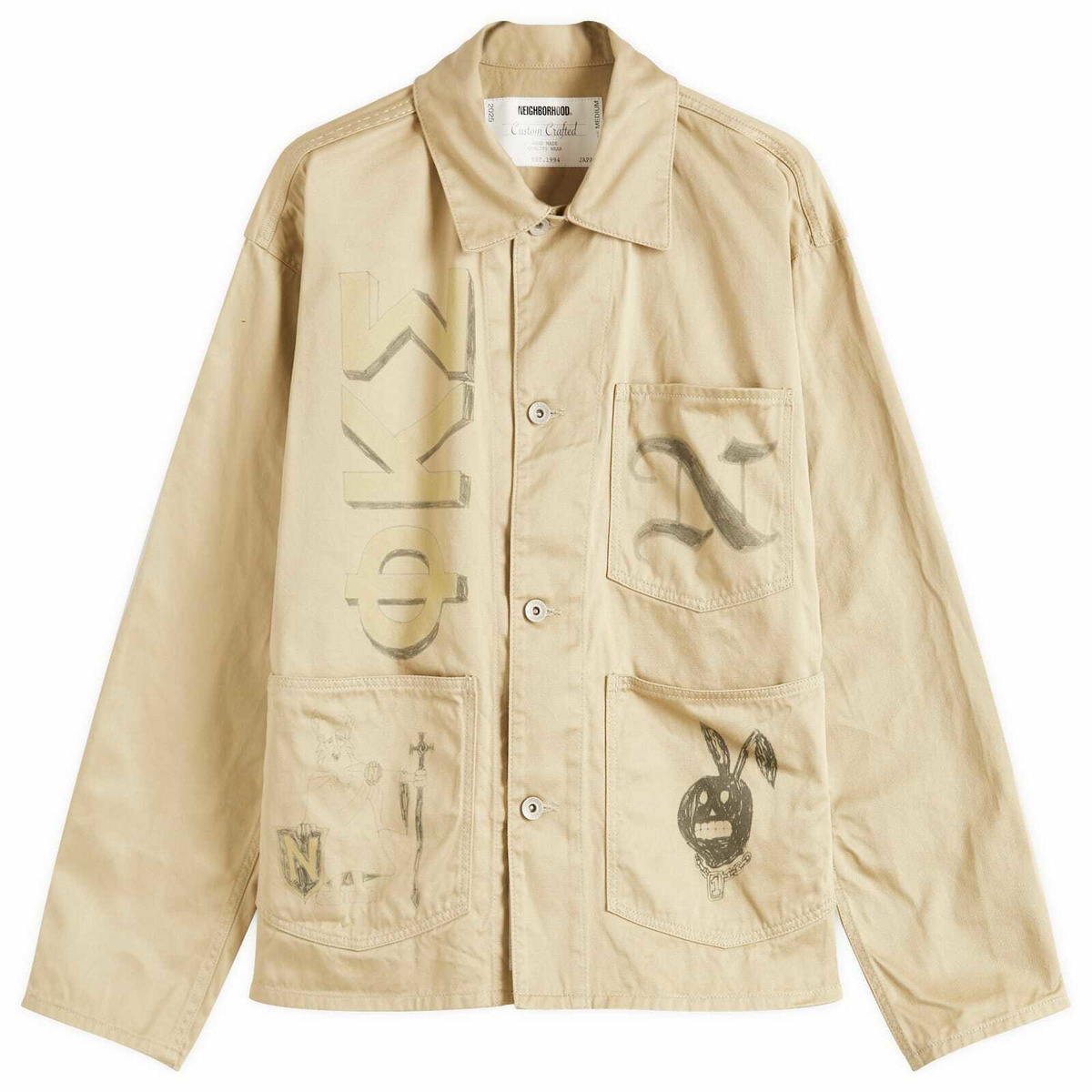 Neighborhood Savage Coverall Jacket Blue Neighborhood