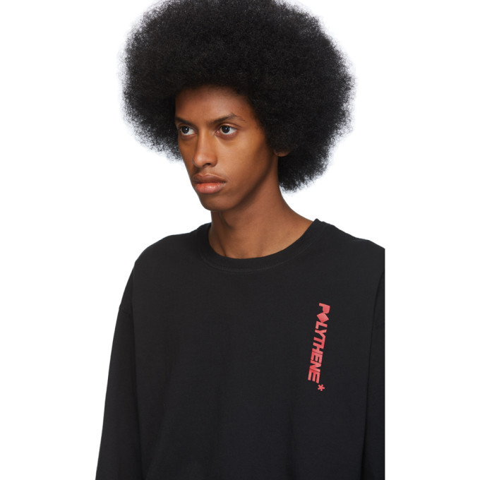 Polythene* Optics Black Logo Long Sleeve T-Shirt