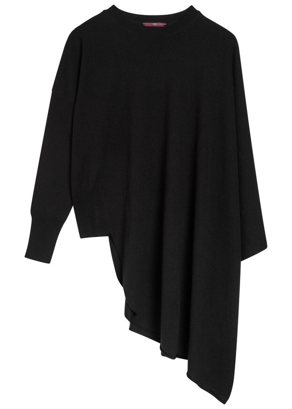 Photo: High On Set Asymmetric Wool-blend Jumper Black