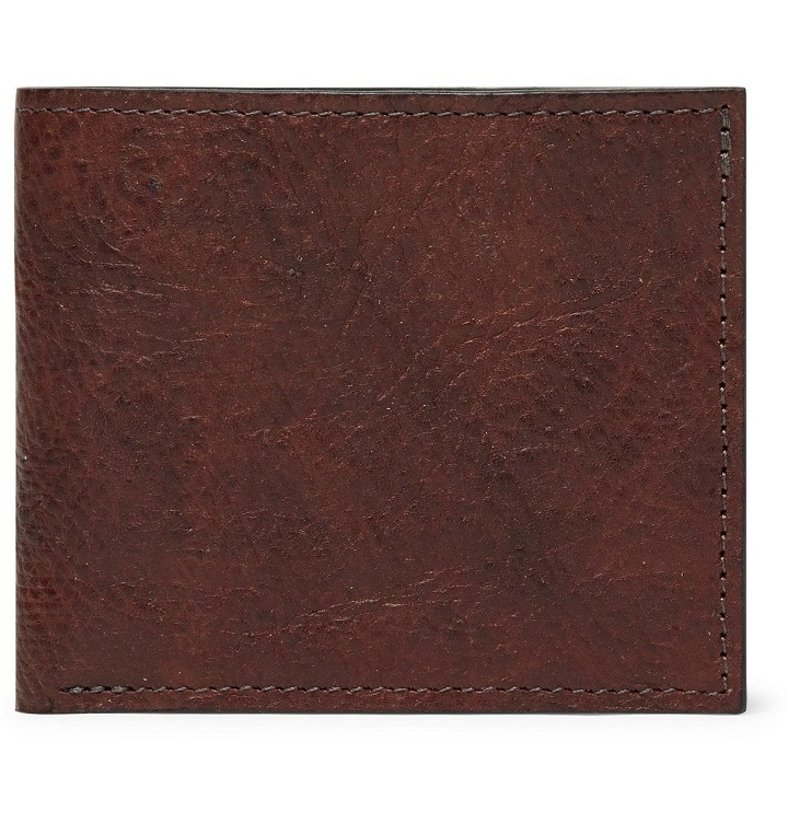 Photo: George Cleverley - 1786 Russian Hide Textured-Leather Billfold Wallet - Brown