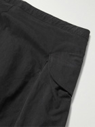 Entire Studios - Gocar Wide-Leg Cotton-Blend Drawstring Cargo Trousers - Black