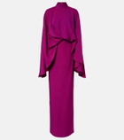 Taller Marmo Bacall draped crêpe gown