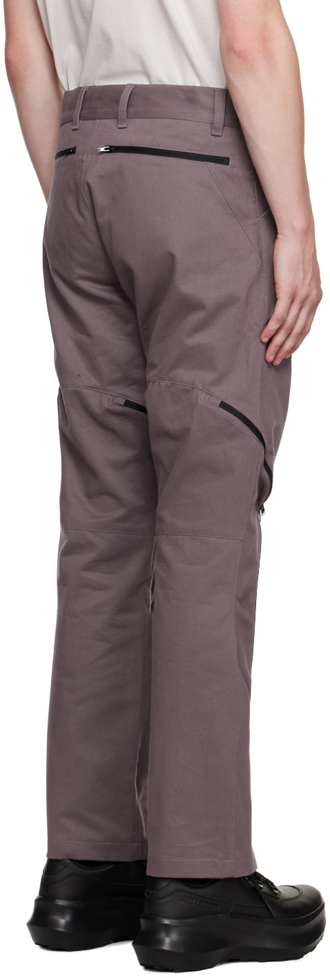 Olly Shinder Purple Tri Zip Cargo Pants